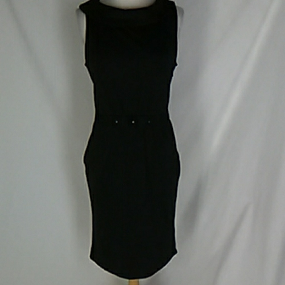 J Crew Black Knit Dress 10 Brand New